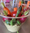 Mardi et mercredi : Jardin d'Eden, Picn'croc de crudités en houmous