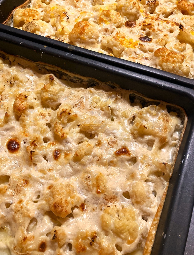Mercredi ou jeudi : Gratin de béchamel au chou-fleur!