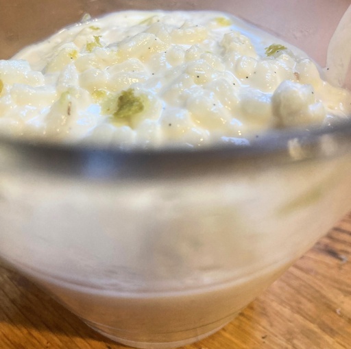 Mercredi et jeudi : Riz au lait à la vanille de Madagascar